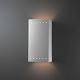 Unique Wall Sconces - Large Rectangle w/ Perfs Open Top & Bottom Sconce by Justice Design