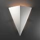 Contemporary Wall Sconces - Really Big Triangle Sconce by Justice Design