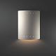 Decorative Wall Sconces - Really Big Cylinder w/ Perfs Closed Top Sconce by Justice Design