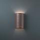 Wall Sconce Lighting - Small ADA Cylinder w/ Perfs Open Top & Bottom Sconce by Justice Design