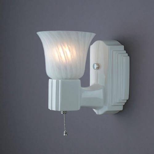 Wall Sconce - Deco Rectangle w/ Uplight Glass Shade by Justice Design