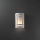 Wall Sconce Lighting - Large Craftsman Wndow Open Top & Bottom Sconce by Justice Design