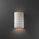 Wall Sconce - Small Cylinder w/ Overall Floral Sconce by Justice Design