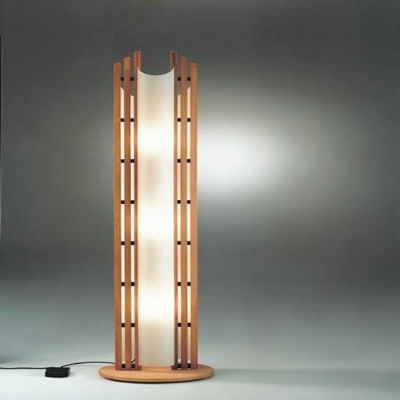 Wood Floor Lamp Base on Table Lamps   Manhattan Floor Lamp Beech Wood By Justice Design
