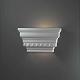 Lighting Wall Sconces - Rectangular Dentil Molding w/ Glass Shelf Sconce by Justice Design