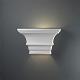 Contemporary Wall Sconces - Rectangular Concave w/ Glass Shelf Sconce by Justice Design