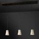 Pendants - 3-Light Pendant Bar w/ Round Flared Shades by Justice Design