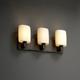 Wall Sconces - 3-Uplight Bath Bar w/ Oval Shades by Justice Design
