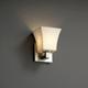 Unique Wall Sconces - 1-Uplight Bracket w/ Square Flared Shade by Justice Design
