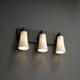 Wall Sconces - 3-Downlight Bath Bar w/ Round Flared Shades by Justice Design