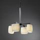 Chandelier - 4-Downlight Chandelier w/ Oval Shades by Justice Design