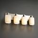 Contemporary Wall Sconces - 4-Downlight Bath Bar w/ Oval Shades by Justice Design
