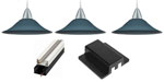 Saucer Drop Track Light Kit (4ft)