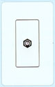Lutron - Claro Accessories - Cable TV Jack - CA-CJH