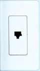 Lutron - Claro Accessories - Telephone Jack  -  CA-PJH