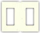 Lutron - Claro Two-Gang Wallplate - CW-2