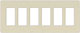 Lutron - Diva Satin Colors - Six Gang Wallplate - SC6
