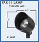 PAR36 Low Voltage Bullet with Shield  -  TEC TLP36