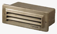Focus Landscape Lighting - Step Light Brass Housing w/o Front Plate.