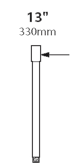 Focus Landscape Lighting - 13 inch Extension Wand & Coupler 