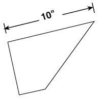 Focus Industries - 10 inch Colored Exra Long Extension Shield. 
