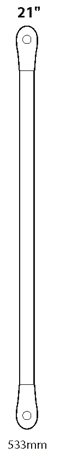 Focus Landscape Lighting - 21 inch Ceiling Mount Light  Rubber Strap.