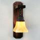 Ruskin one light mahogany sconce