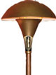 Small 20W 6" Mushroom Area Brass with 12" Stem  -  TEC TLMAL-BR