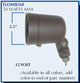 MR16 Low Voltage Bullet with Flush Shield - TEC TLOMR16F