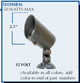 MR16 Low Voltage Bullet with Long Shield - TEC TLOMR16L