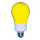 Compact Fluorescent A19 - Yellow Bug Light: A-Shape, Coil-512515