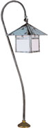 Focus Landscape Lighting - Low Voltage Brass Lantern w/ Aluminum Stem.