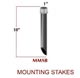 Medium Mounting Stake with Brass Cap  -  TEC MMSB