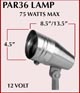 PAR36 Copper Bullet with Long Shield  -  TEC R3LWCP36